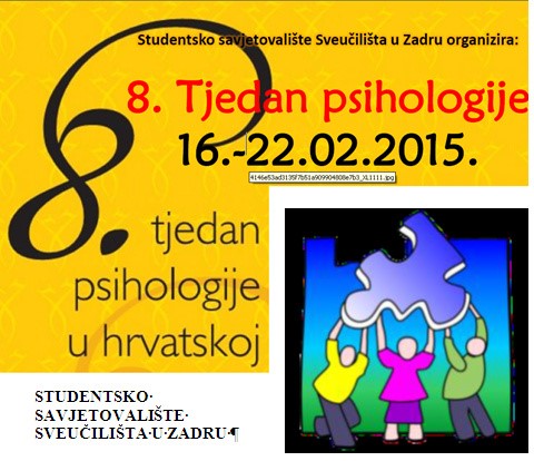 8. Tjedan psihologije u Studentskom savjetovalištu